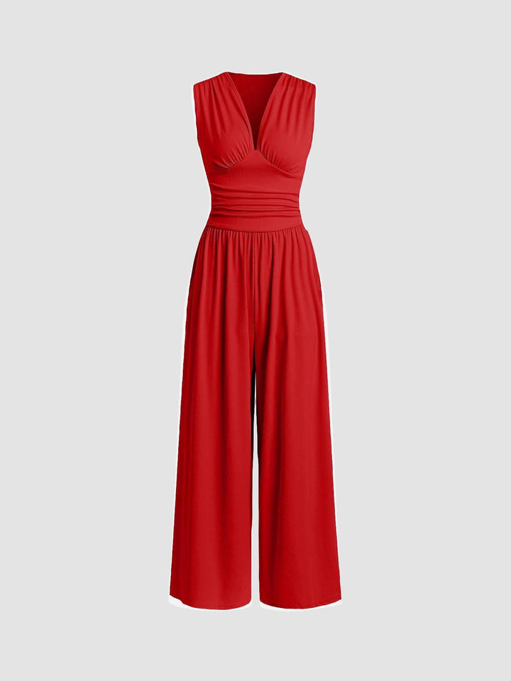 Shawna – Modern Sleeveless Flowy Jumpsuit