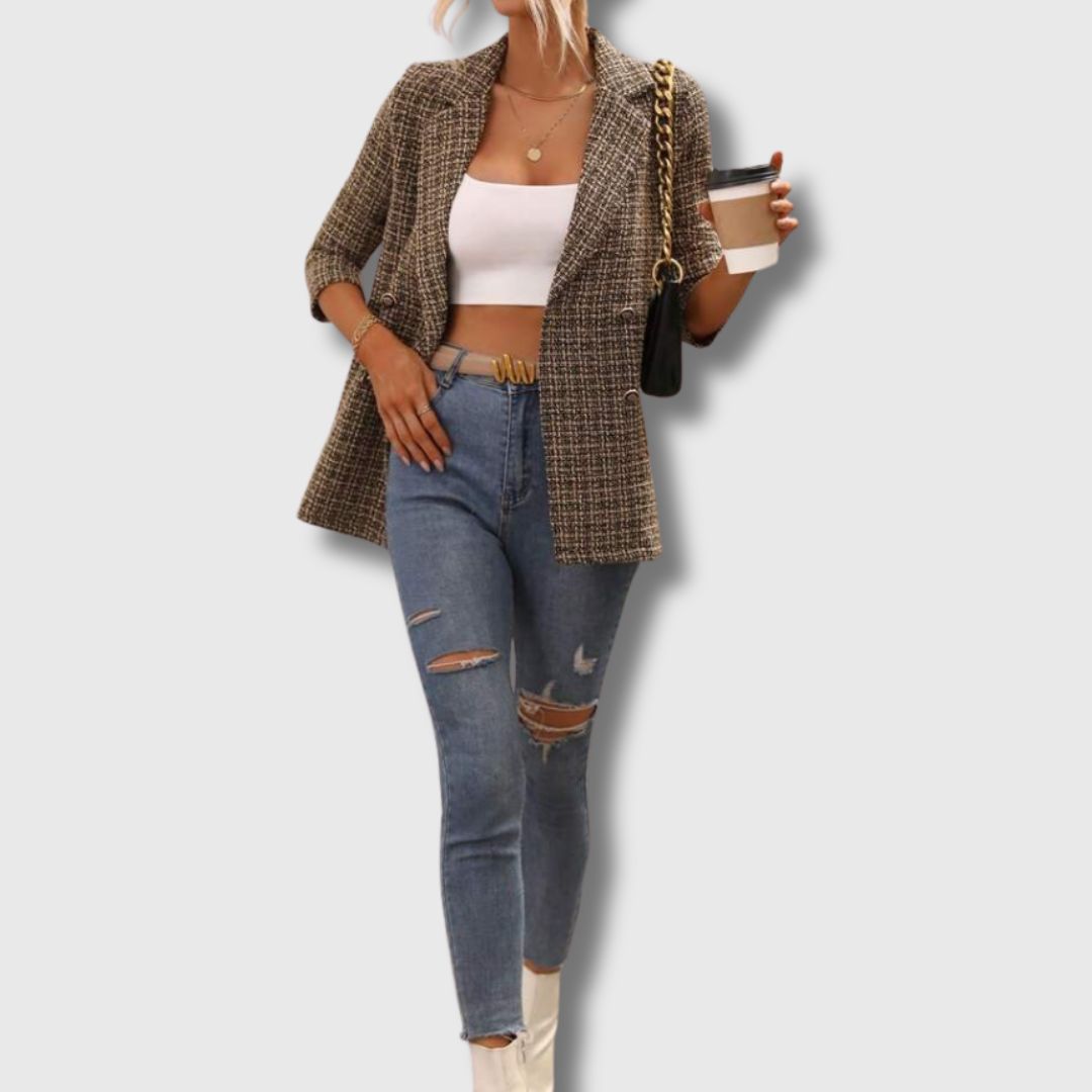 Sabine - Women's Tweed Chic Blazer Limited Edition