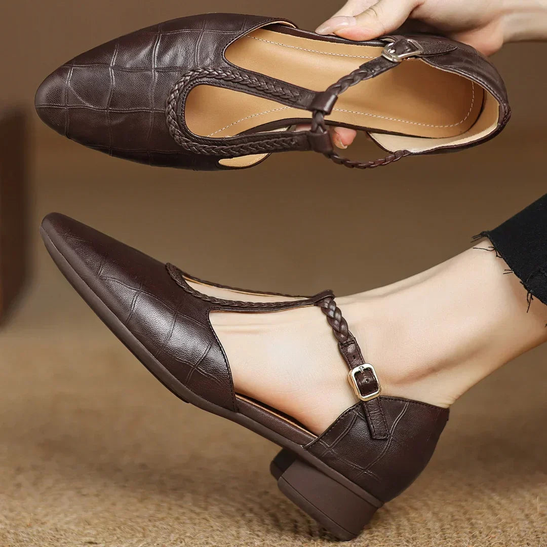 Gerda - Leather Mary Janes - Elegant and Comfortable for Your Special Days