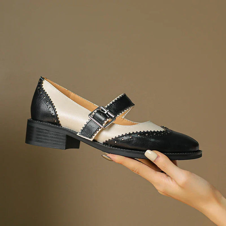 Bellia - Leather Mary Janes – Elegant and Comfortable Shoes for Everyday Style