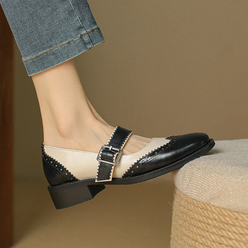 Bellia - Leather Mary Janes – Elegant and Comfortable Shoes for Everyday Style