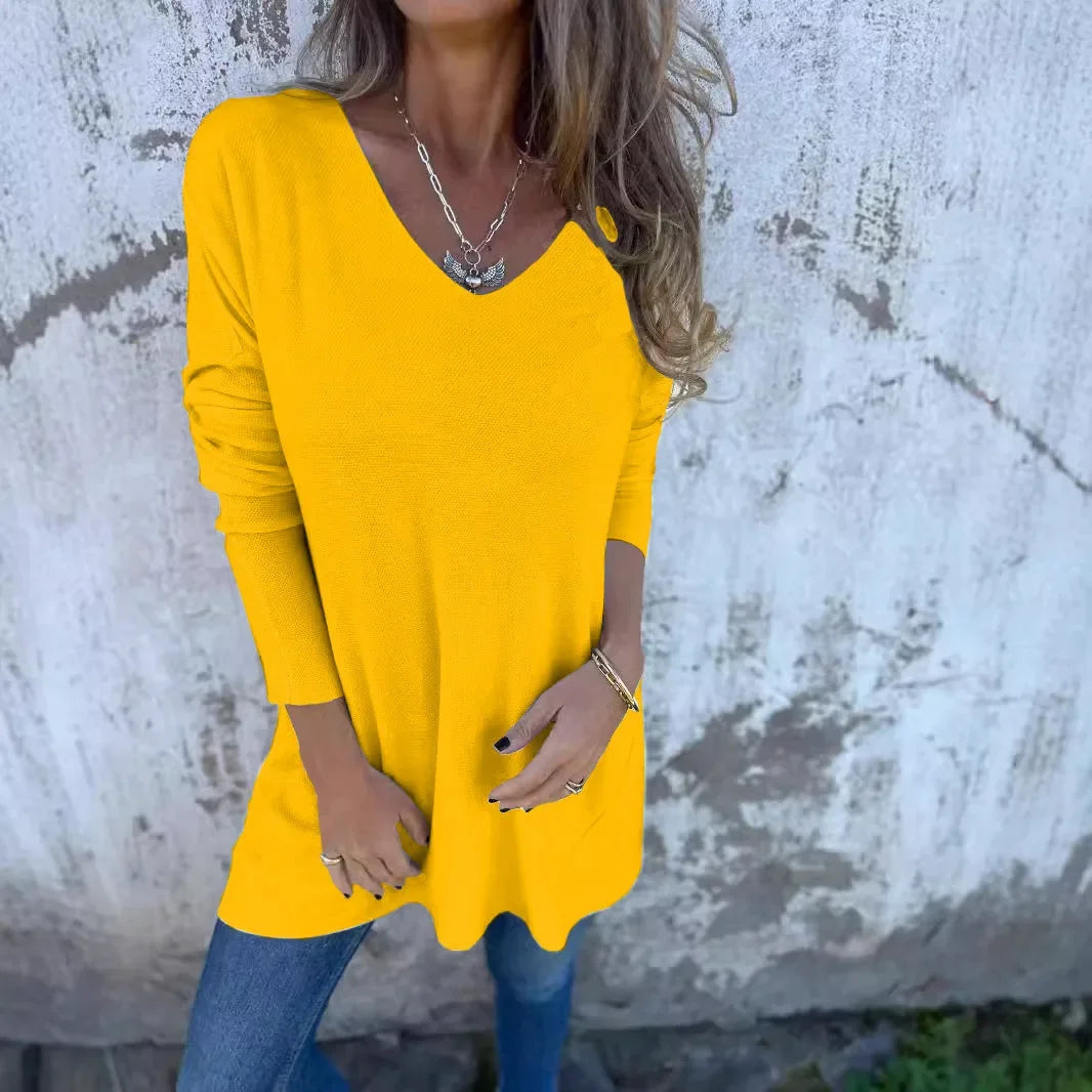 Sarah – Chic Relaxed V-Neck Tunic