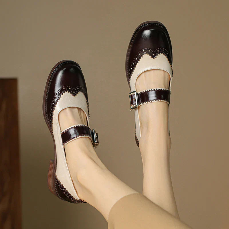 Bellia - Leather Mary Janes – Elegant and Comfortable Shoes for Everyday Style