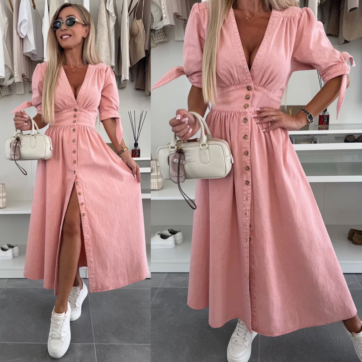 Louise - Luminescent Denim Dress