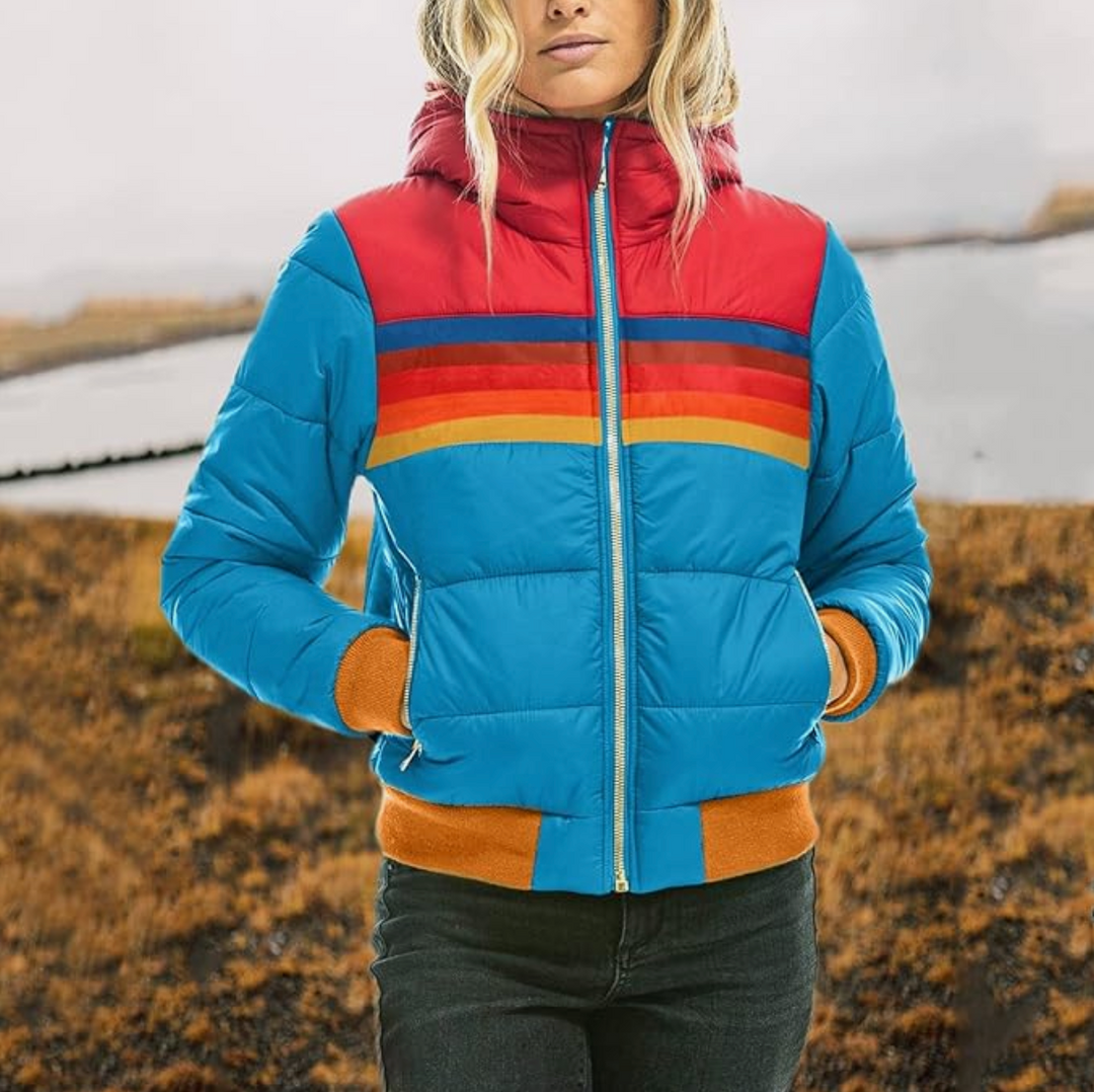 Elaine - Stylish Retro Style Hooded Jacket