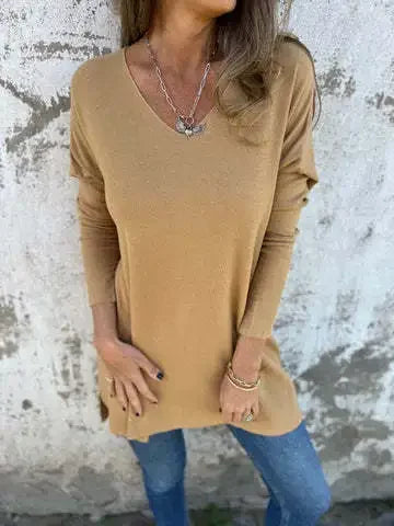 Sarah – Chic Relaxed V-Neck Tunic