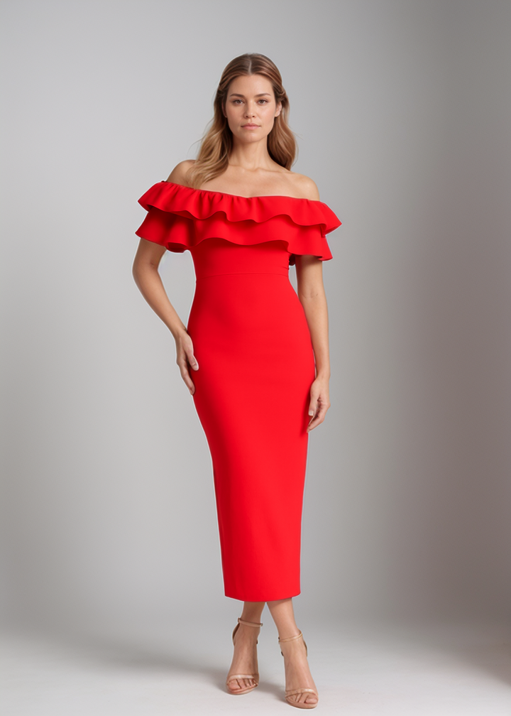 Lory - Strapless Ruffled Dress