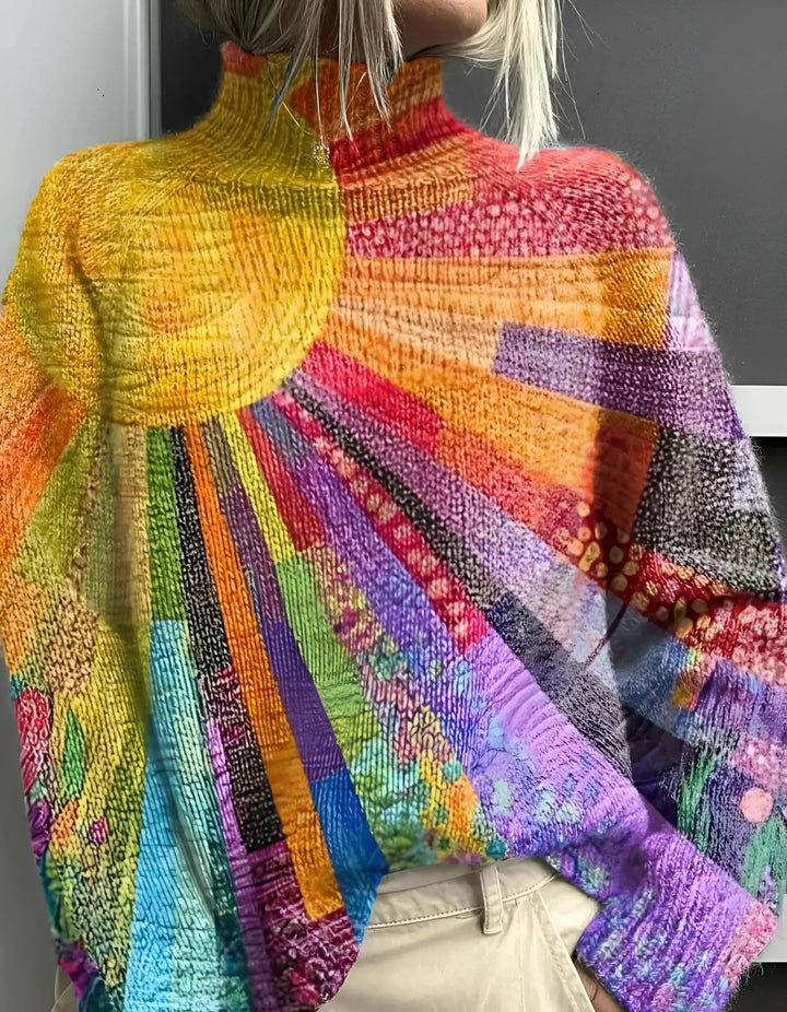 Mona – Stylish Rainbow Sweater