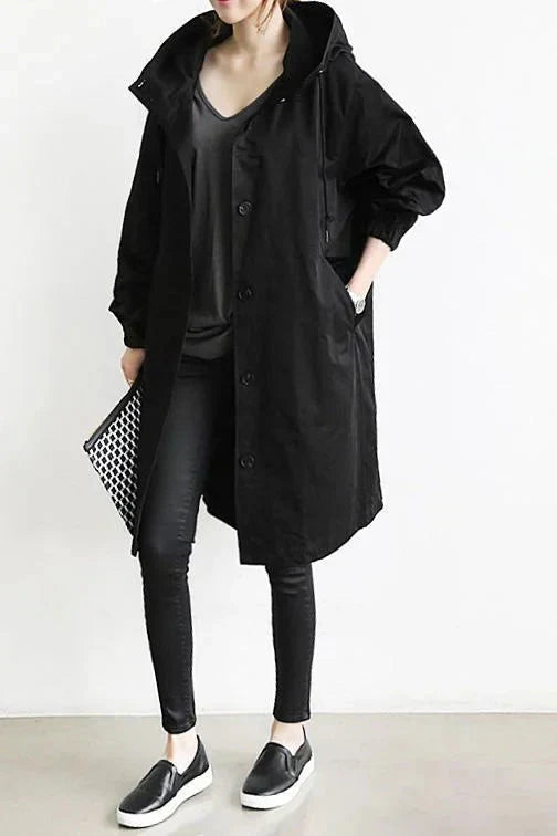 Lunara - Stylish Belt Trench Coat