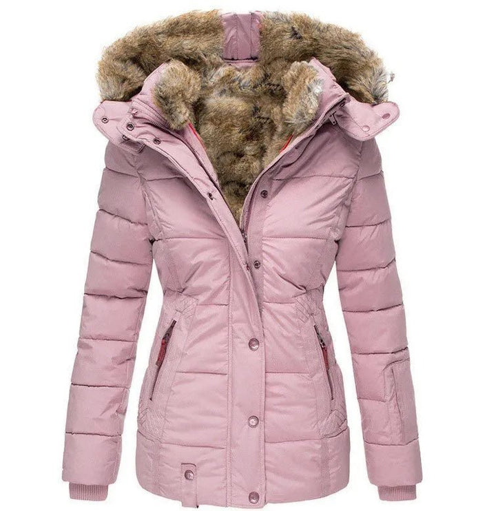 Zara - Warm Winter Coat with Fur Lining