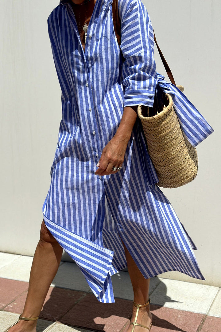 Stephanie – Elegant Striped Dress