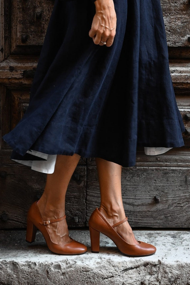 Bravina | Daily Sandals with Straps and Small Heel