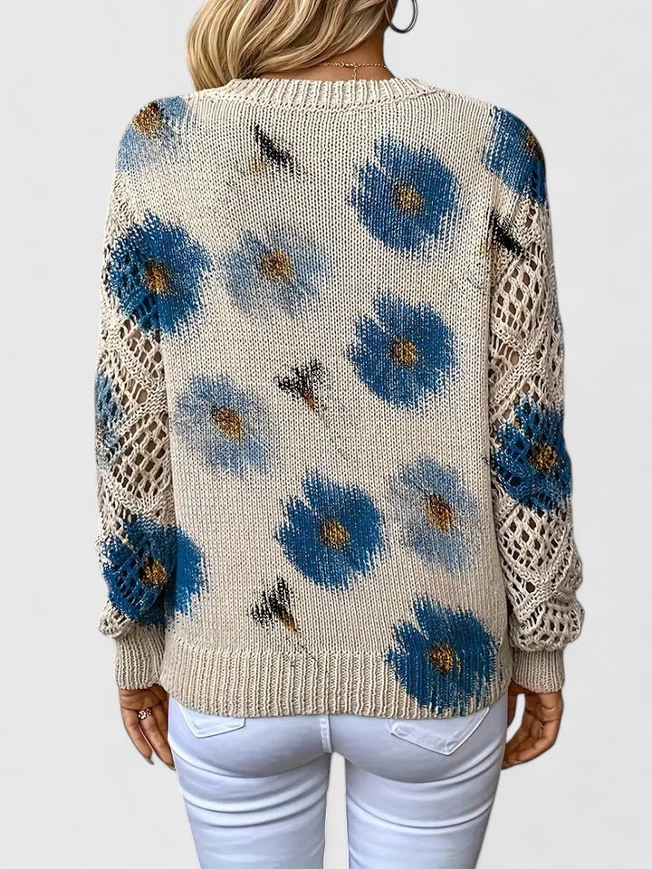 Eve – Timeless Floral Sweater
