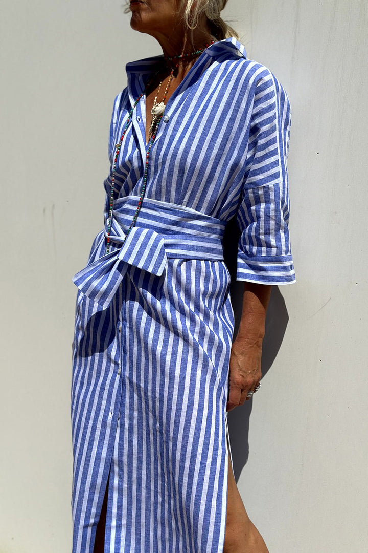 Stephanie – Elegant Striped Dress