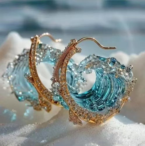 Vanessa | Stormy Sea Earrings