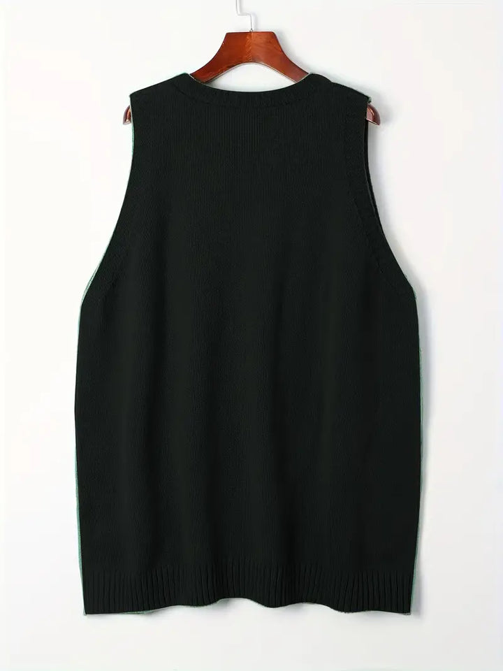 Jamie – Trendy V-Neck Knitwear Vest