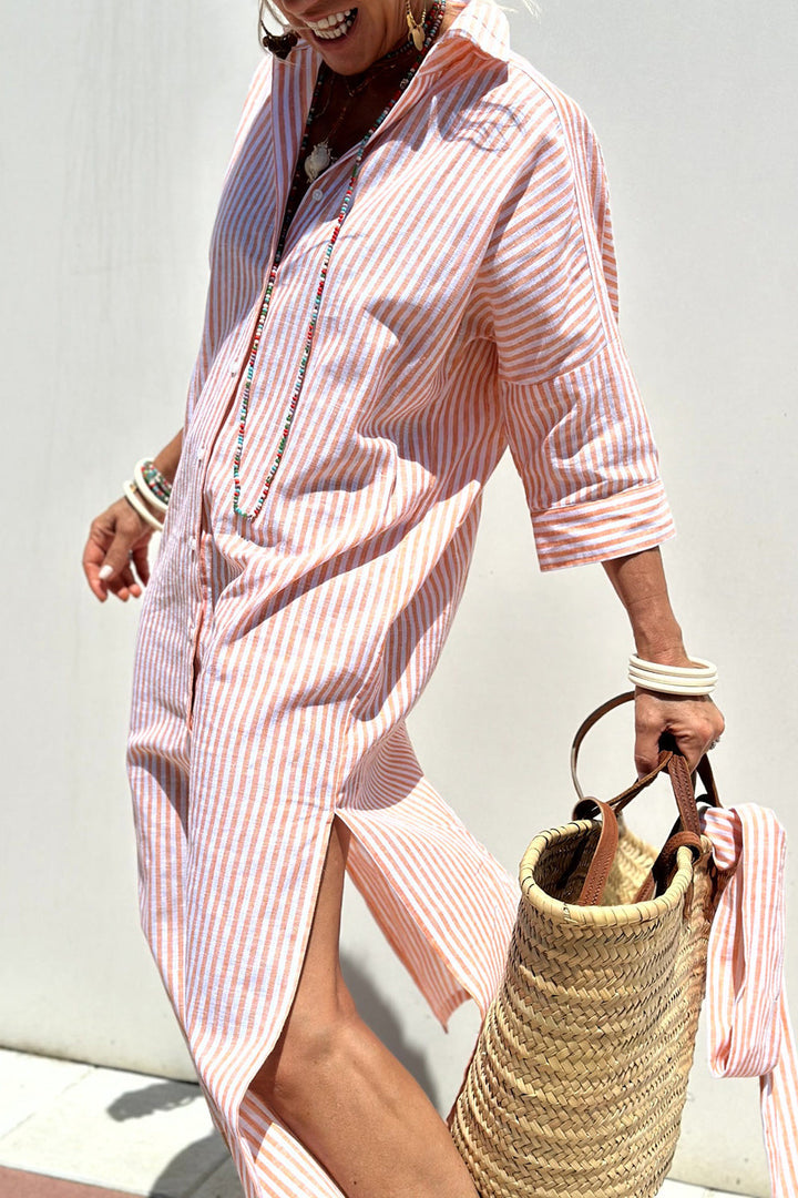 Stephanie – Elegant Striped Dress