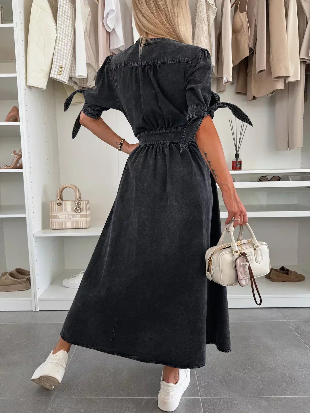 Louise - Luminescent Denim Dress