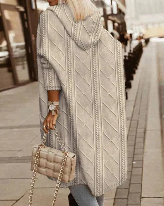 Mara – Elegant Hooded Cardigan