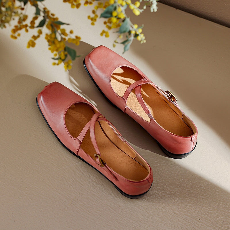 Aida - Leather Mary Janes – Elegant and Comfortable Shoes for Every Occasion