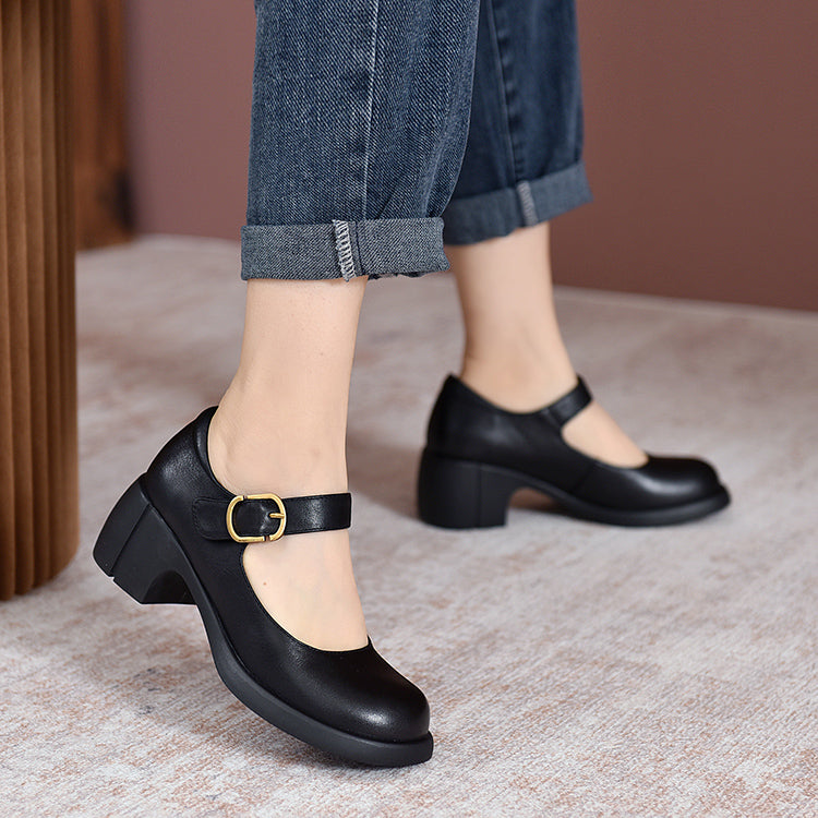 Marieli - Leather Mary Janes - Comfort and Style for Every Day