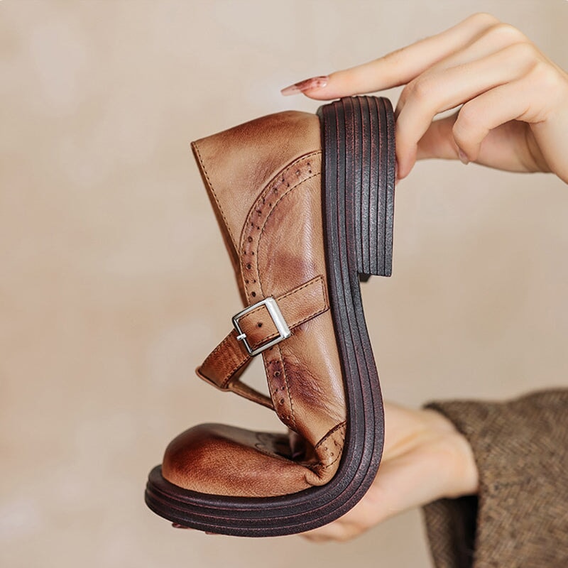 Regina - Leather Mary Janes - Elegant and Comfortable Shoes for Every Occasion