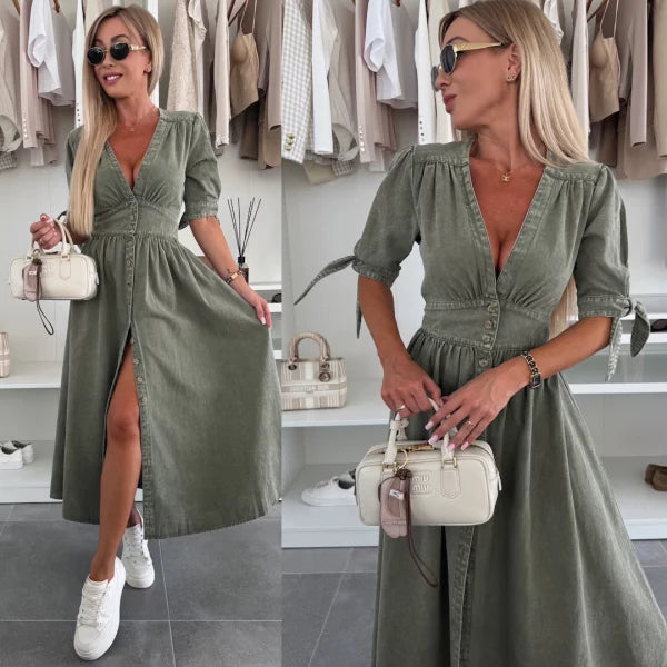 Louise - Luminescent Denim Dress