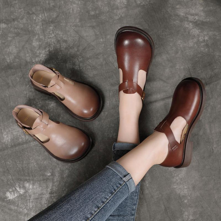 Olly - Leather Mary Janes - Stylish and Comfortable Women's Shoes
