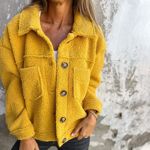 Claudia – Light Bouclé Jacket with Lapel