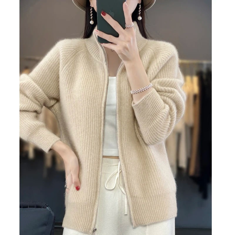 Moira – Warm Zip Cardigan