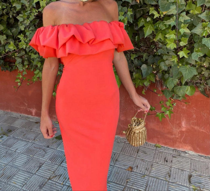 Lory - Strapless Ruffled Dress